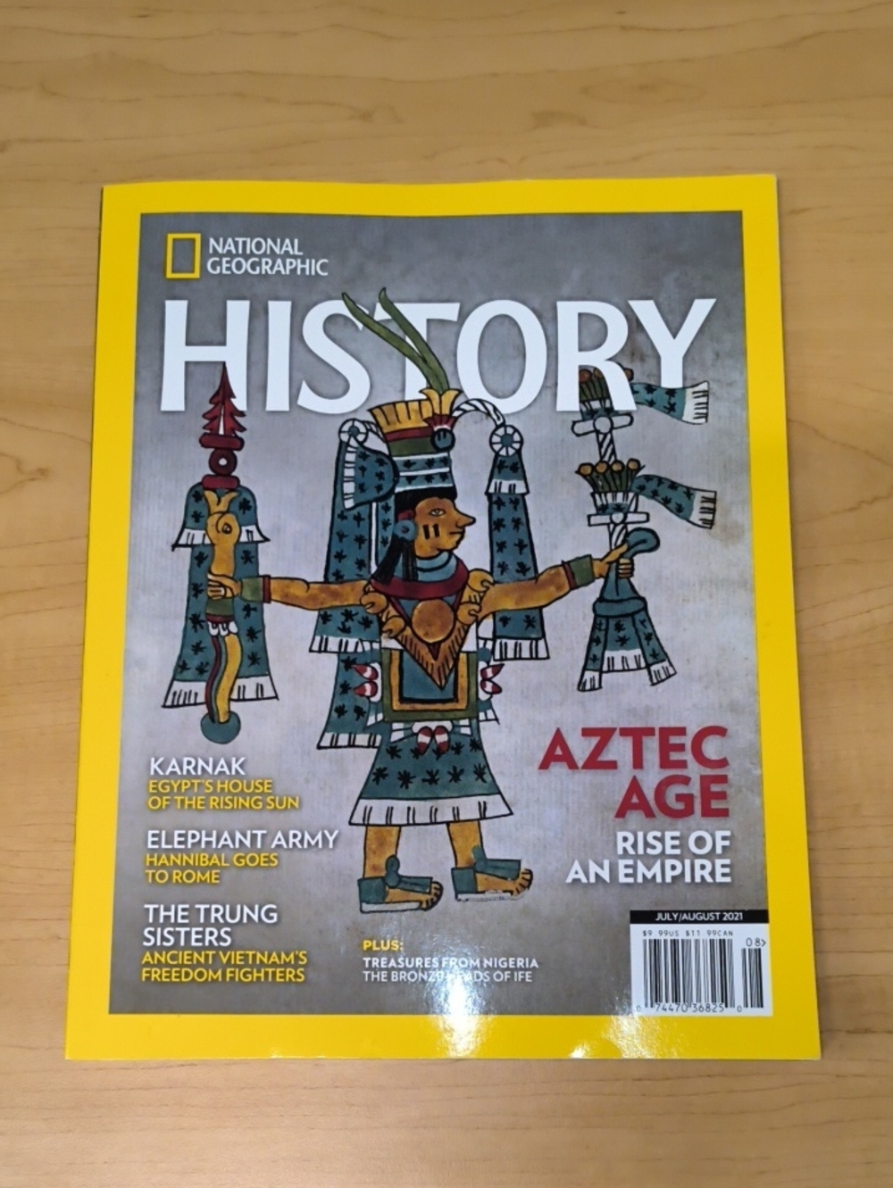 National Geographic History July/August 2021 Aztec Age~Karnak~Elephant Army